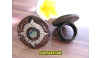 Bali Handmade Wood Rings Accessories Designs 